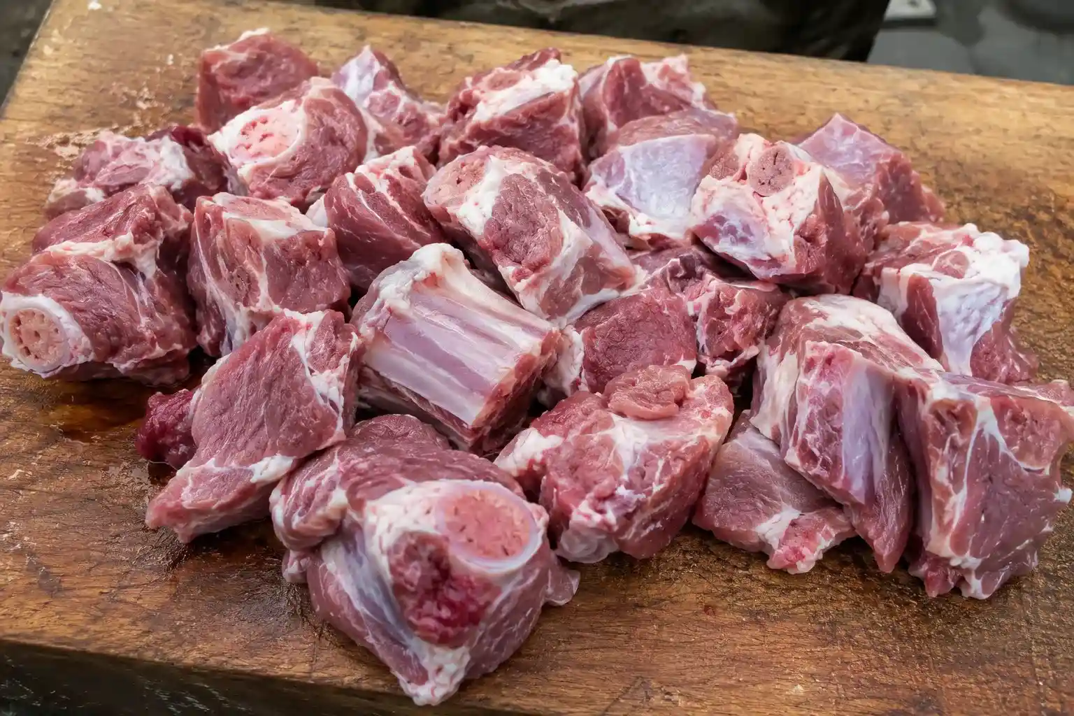 Fresh curry cut organic mutton from Farm Mutton